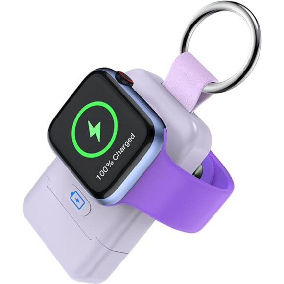 Portable Wireless Charger for Apple Watch,HUOTO iWatch Charger 1400mAh Smart - Picture 1 of 7